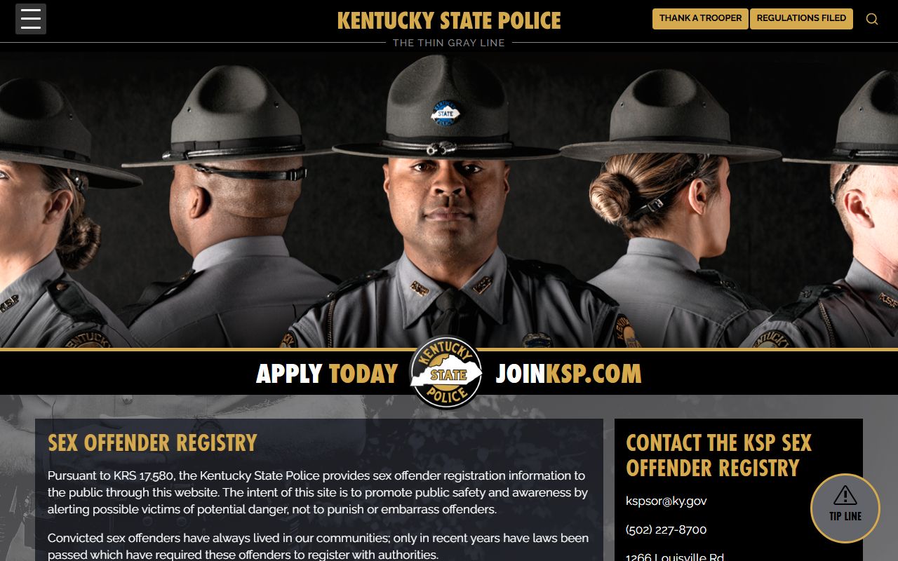 Pendleton County arrest records Kentucky State Police registry information
