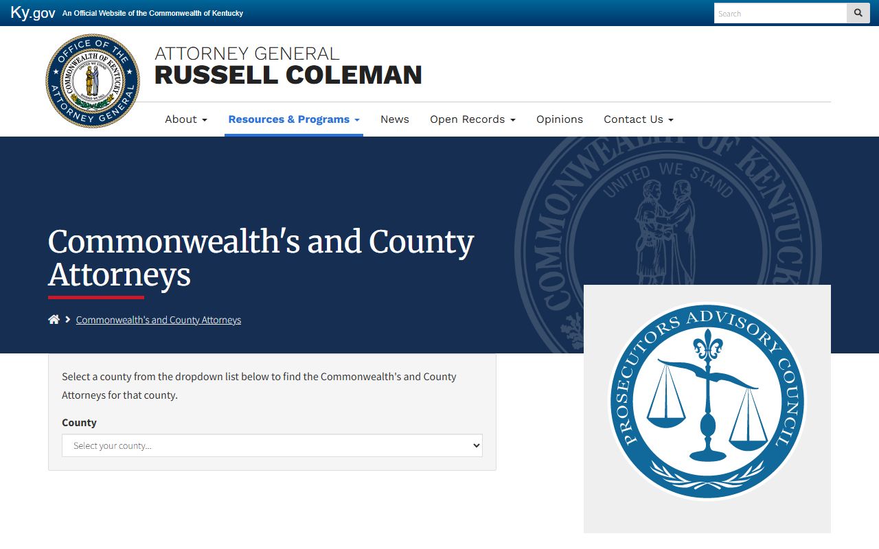 Pendleton County criminal court records prosecutor office reference