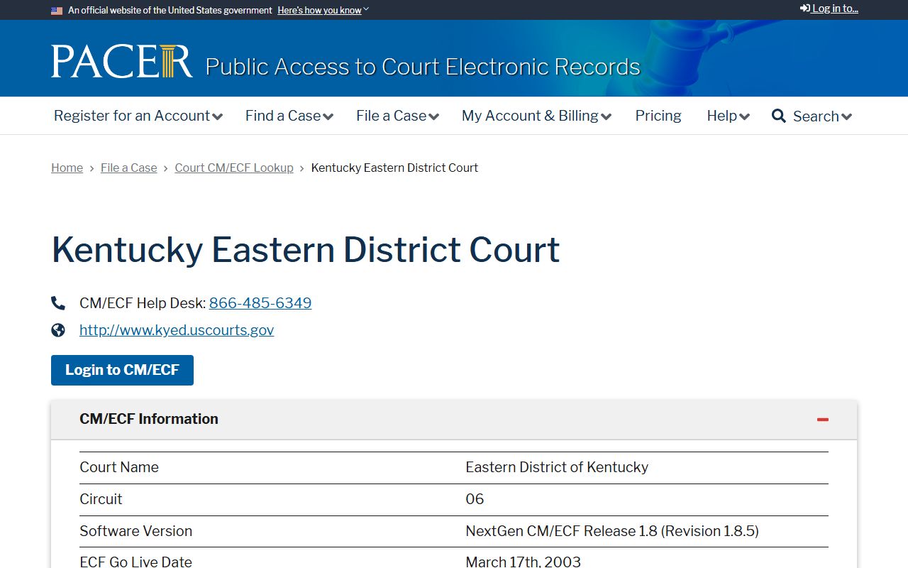 Pendleton County court records PACER court lookup for federal cases